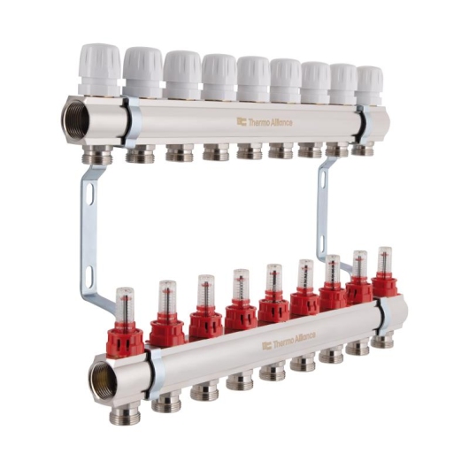 Коллектор с расходомерами Thermo Alliance Standart 1" 9 выходов SD235W9 купить в САНН Одесса, изображение 3