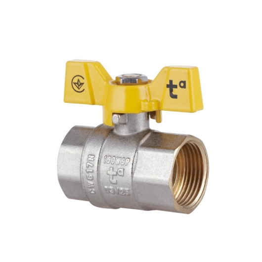 Кран шаровой Thermo Alliance Standart 1" ВР для газа (бабочка) SD602NG25PN40 купить в САНН Одесса, изображение 3