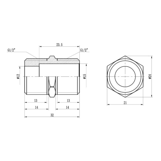 Ниппель удлиненный Thermo Alliance Forte 1/2" SF35815L купить в САНН Одесса, изображение 2