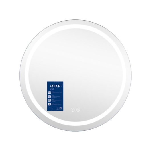 Зеркало Qtap Mideya R600 с LED-подсветкой Touch, с антизапотеванием, диммером QT2078F803W купить в САНН Одесса, изображение 4