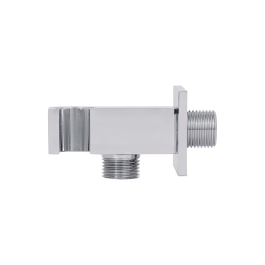 Подключение с держателем для шланга Qtap Spojeni прямоугольное QTCRMBH130 Chrome (Fixsit) купить в САНН Одесса, изображение 4