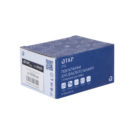 Подключение с держателем для шланга Qtap Spojeni прямоугольное QTCRMBH130 Chrome (Fixsit) купить в САНН Одесса, изображение 5