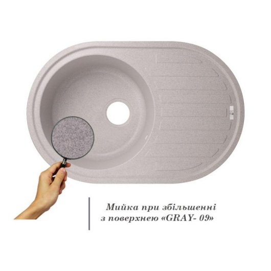 Кухонная мойка Lidz 780x500/200 GRA-09 (LIDZGRA09780500200) купить в САНН Одесса, изображение 3