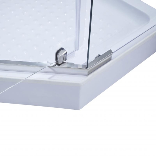 Душевая кабина Lidz Dozorca SC90x90.CRM.LOW.TR, стекло прозрачное 6 мм купить в САНН Одесса, изображение 5