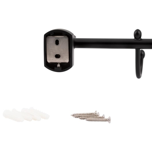 Держатель для полотенца Qtap Liberty 3 крючка 365 мм QTLIBBLM1154-3 Black купить в САНН Одесса, изображение 3