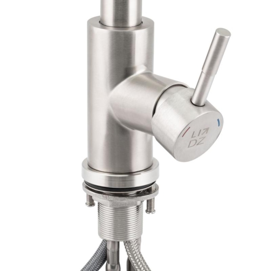 Смеситель для кухни Lidz Aria 015FL1 с выдвижным изливом (k35) LDARI015FL1NKS34944 Nickel купить в САНН Одесса, изображение 4