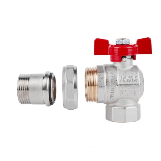 Кран шаровой Icma FAR. ROSSA 3/4" угловой №361 купить в САНН Одесса, изображение 4