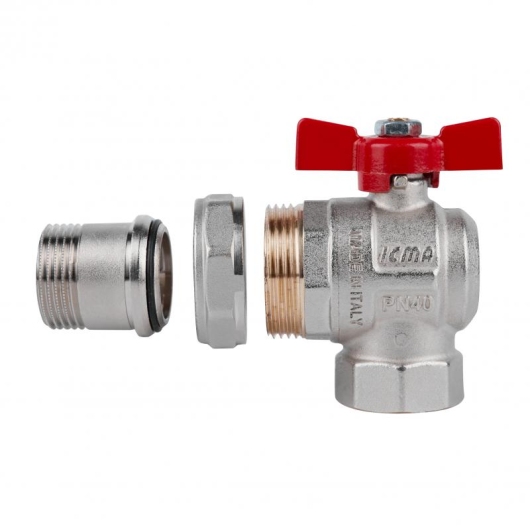 Кран шаровой Icma FAR. ROSSA 1" угловой №361 купить в САНН Одесса, изображение 4