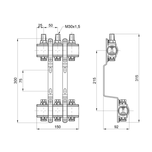 Коллектор Thermo Alliance Forte 1" 3 выхода SF002W3 купить в САНН Одесса, изображение 2