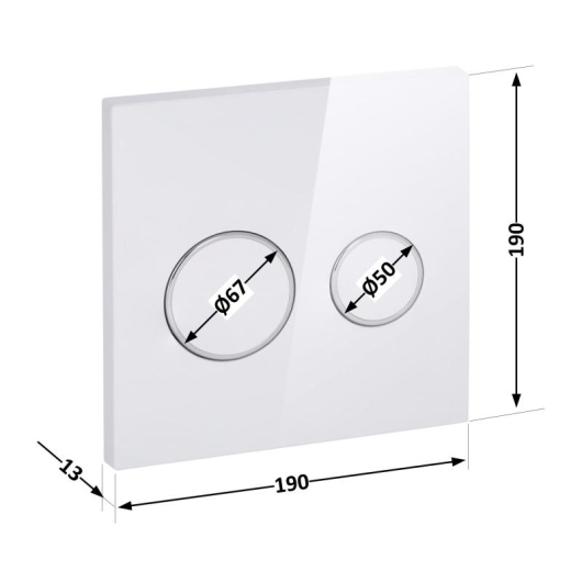 Панель смыва для унитаза Qtap Nest Uni QT0211P01V1176W купить в САНН Одесса, изображение 2