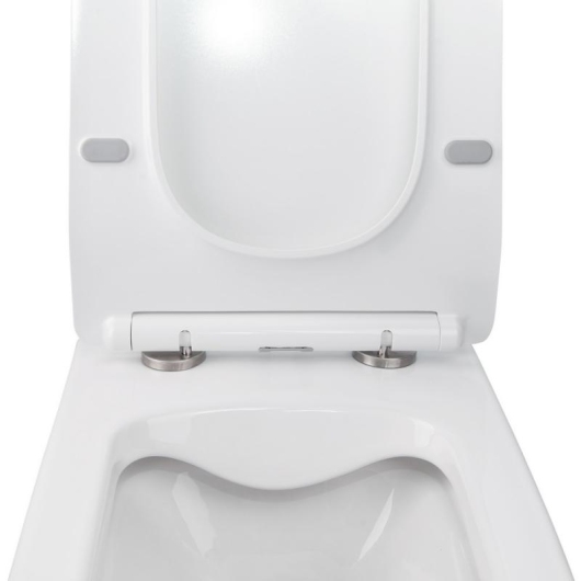 Готове рішення Qtap для ванної кімнати: підвісний унітаз Crow Rimless 520х360х290 + комплект інсталяції Nest 4 в 1 (квадратна клавіша Chrome) купити в САНН Одеса, зображення 6