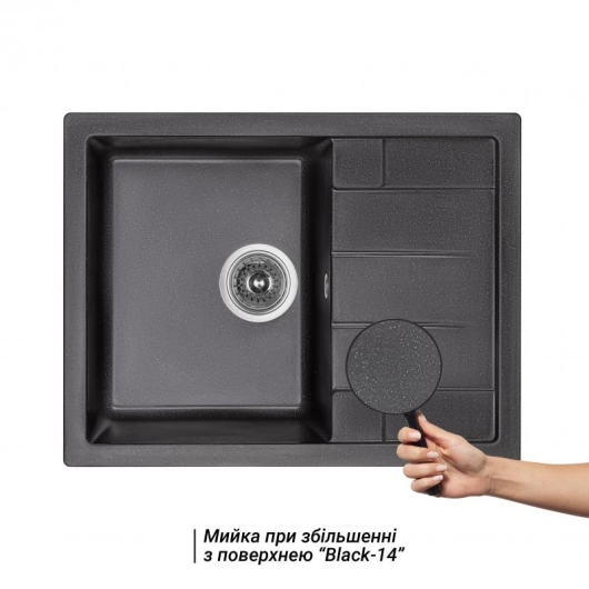 Кухонная мойка Lidz 650x500/200 BLM-14 (LIDZBLM14650500200) купить в САНН Одесса, изображение 3