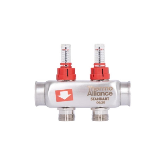 Коллектор с расходомерами Thermo Alliance Standart 1" 2 выхода SD0042 купить в САНН Одесса, изображение 4