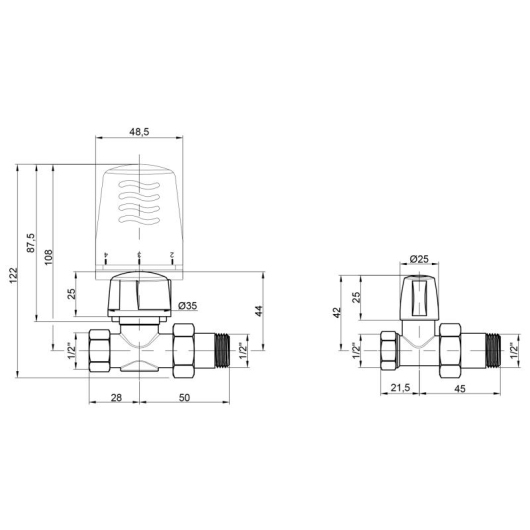 Термокомплект Icma 3/4" прямой № KIT L 1100+775+815 купить в САНН Одесса, изображение 2