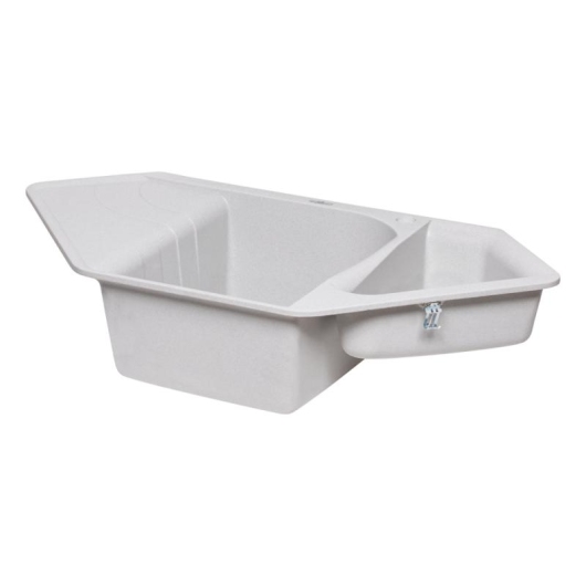 Кухонная мойка с дополнительной чашей Lidz 1000x500/225 GRA-09 (LIDZGRA091000500225) купить в САНН Одесса, изображение 4