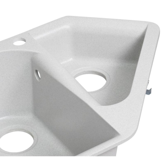 Кухонная мойка с дополнительной чашей Lidz 1000x500/225 GRA-09 (LIDZGRA091000500225) купить в САНН Одесса, изображение 6