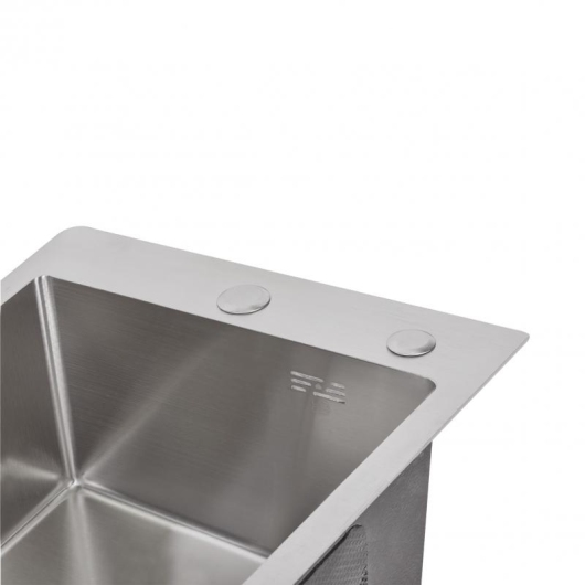 Мойка для кухни интегрированная Lidz Handmade H4050 (LDH4050BRU39258) Brushed Steel 3,0/1,0 мм купить в САНН Одесса, изображение 6
