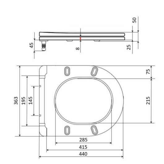 Сиденье для унитаза Qtap (Robin, Scorpio) с микролифтом Slim QT99U184UF450MB купить в САНН Одесса, изображение 2