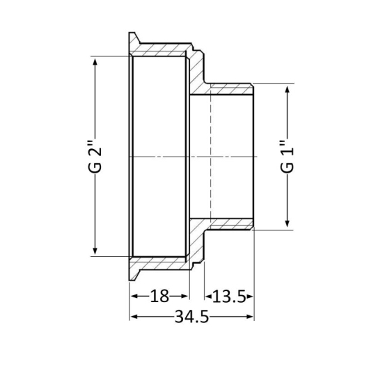 Переходник Thermo Alliance Standart 2"х1" ВН SD4095025 купить в САНН Одесса, изображение 2