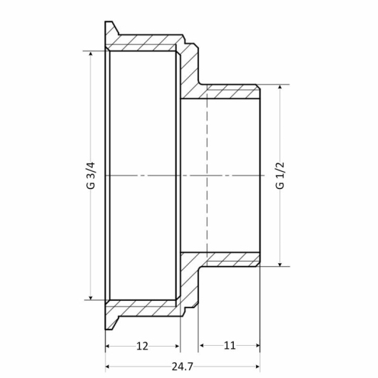 Переходник Thermo Alliance Standart 3/4"х1/2" ВН SD4091520L6 купить в САНН Одесса, изображение 2