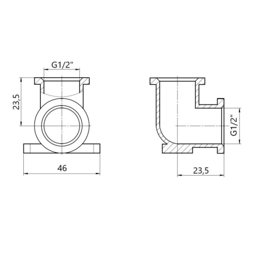 Угол Thermo Alliance Standart 1/2" ВР SD41815N купить в САНН Одесса, изображение 2