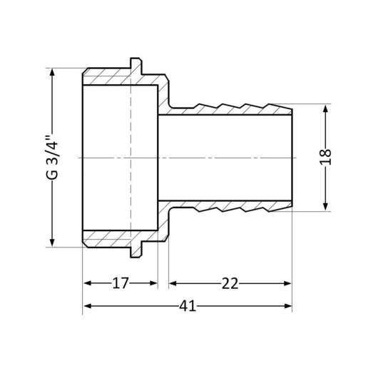 Штуцер Thermo Alliance Standart 18х3/4" НР SD4272018 купить в САНН Одесса, изображение 2