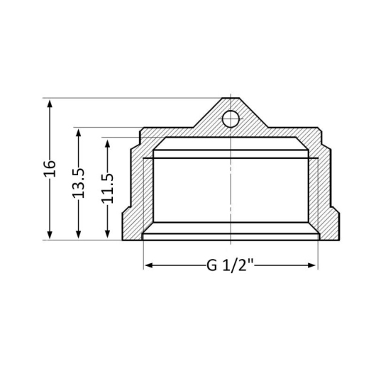 Заглушка Thermo Alliance Standart 1/2" ВР SD40215 купити в САНН Одеса, зображення 2