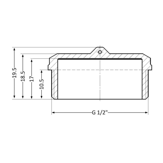 Заглушка Thermo Alliance Standart 1/2" ЗР SD40315 купити в САНН Одеса, зображення 2