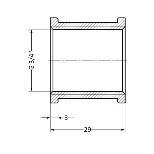 Муфта Thermo Alliance Standart 3/4" ВР SD40420 купить в САНН Одесса, изображение 2
