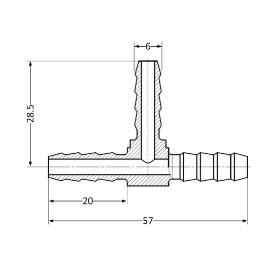 Тройник Thermo Alliance Standart 6 SD4176 купить в САНН Одесса, изображение 2