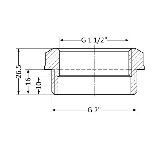 Футорка Thermo Alliance Standart 2"х1 1/2" НВ SD4235040 купить в САНН Одесса, изображение 2