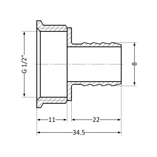 Штуцер Thermo Alliance Standart 8х1/2" ВР SD426158 купить в САНН Одесса, изображение 2