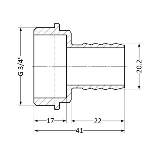 Штуцер Thermo Alliance Standart 20х3/4" НР SD4272020 купить в САНН Одесса, изображение 2