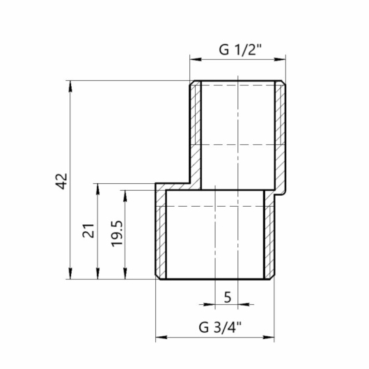 Эксцентрик Thermo Alliance Standart 1/2"х3/4" SD4301520 купить в САНН Одесса, изображение 2