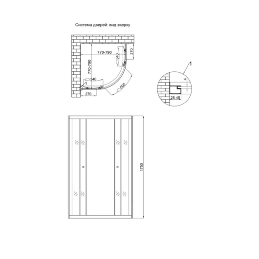 Душевая кабина Lidz Latwa SC80x80.SAT.MID.GR, стекло тонированное 4 мм без поддона купить в САНН Одесса, изображение 2