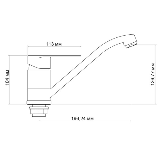 Смеситель для кухни Lidz Tani 003 (k40) LDTAN003CRM44968 Chrome купить в САНН Одесса, изображение 2