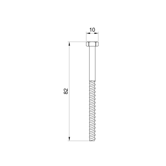 Крепеж унитаза Thermo Alliance Standart из нержавеющей стали S2 6x80 мм SD103S2SS купить в САНН Одесса, изображение 2