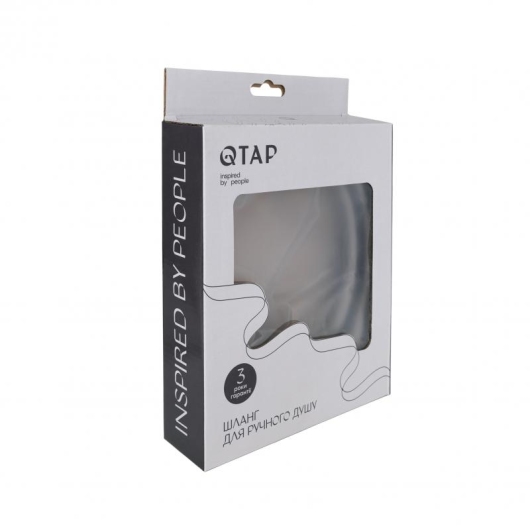 Шланг для ручного душа Qtap Hadice 1600 мм QTHADPVC160G Graphite купить в САНН Одесса, изображение 3