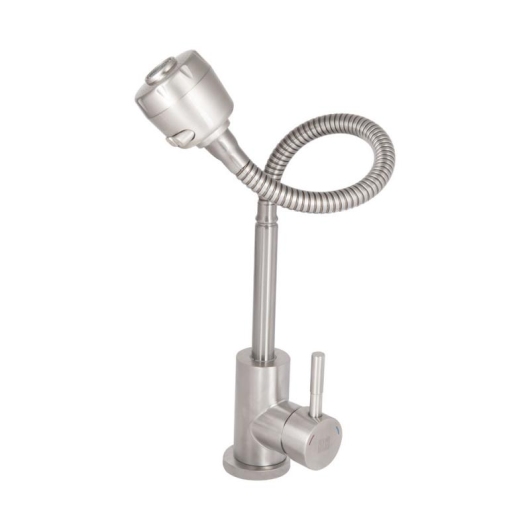 Смеситель для кухни Lidz Aria 015F41 с гибким изливом (k35) LDARI015F41NKS45306 Nickel купить в САНН Одесса, изображение 3