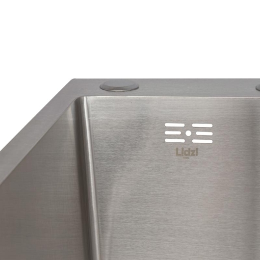 Мойка для кухни интегрированная Lidz Handmade H6350R крыло справа (LDH6350BRUR45587) Brushed Steel 3,0/1,0 мм купить в САНН Одесса, изображение 4
