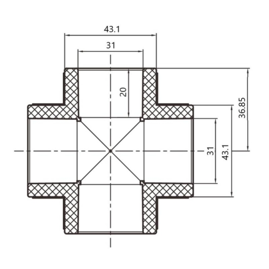 Крестовина PPR Thermo Alliance 32 купить в САНН Одесса, изображение 2