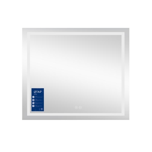 Зеркало Qtap Mideya (MI1) 800х700 с LED-подсветкой Touch, с антизапотеванием, с диммером QT2078NCF8070W купить в САНН Одесса, изображение 3