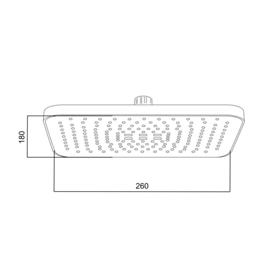 Лейка для верхнего душа Qtap Hlavova 260x180 мм прямоугольная QTHLA107CRM45784 Chrome/Black купить в САНН Одесса, изображение 2