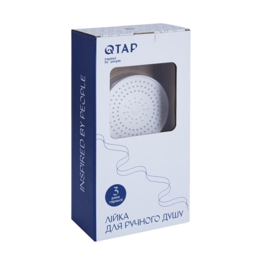 Лейка для ручного душа Qtap Rucni D 130 мм округлая QTRUC125CRM45950 Chrome купить в САНН Одесса, изображение 4
