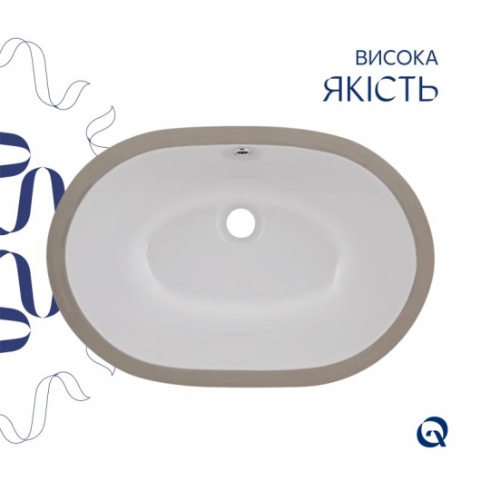 Раковина Qtap Stork 570x390x210 White QT15110522W купить в САНН Одесса, изображение 4