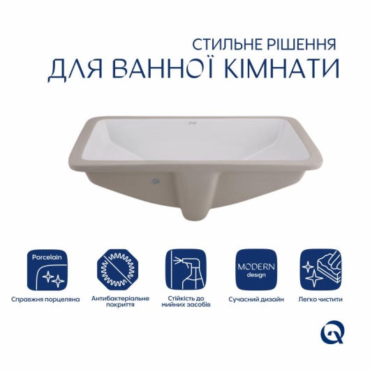 Раковина Qtap Stork 535x365x190 White QT1511H0422DW купить в САНН Одесса, изображение 3