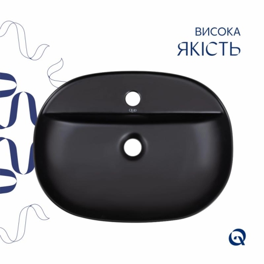 Раковина-чаша Qtap Scorpio 500x380x120 Matt black QT146533MB купить в САНН Одесса, изображение 4