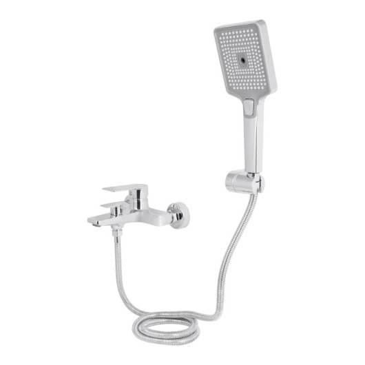 Смеситель для ванны Qtap Aries (c душевым гарнитуром) QTARI259CRM45559 Chrome купить в САНН Одесса, изображение 3