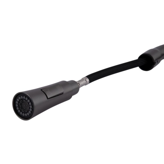 Смеситель для кухни Qtap Vlasta New с выдвижным изливом QTVLA344GMB45647 Gunmetal Black PVD купить в САНН Одесса, изображение 4