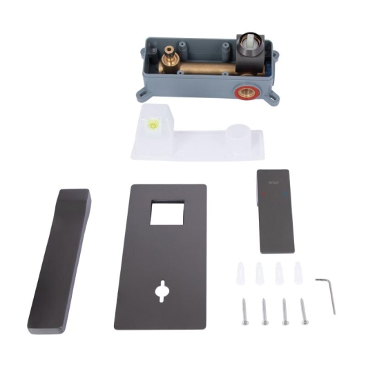 Смеситель для раковины Qtap Gemini скрытого монтажа QTGEM273GMB45695 Gunmetal Black PVD купить в САНН Одесса, изображение 8